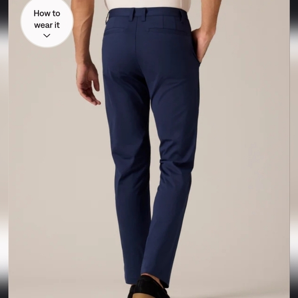 Rhone Men's Cummuter Pant Classic Navy Blue 38x31 Style 100036 - Picture 2 of 11